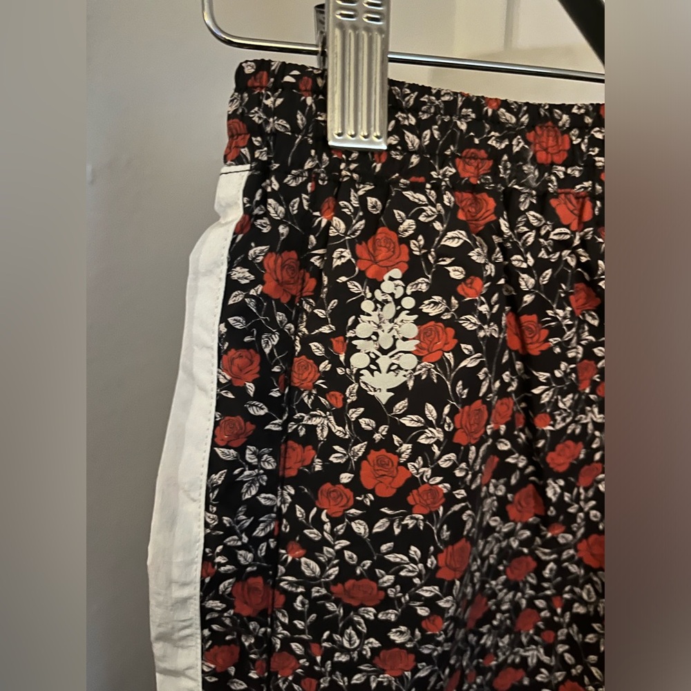 FP Movement by Free People Black Floral Track Pants with White Side Stripe - Picture 11 of 11